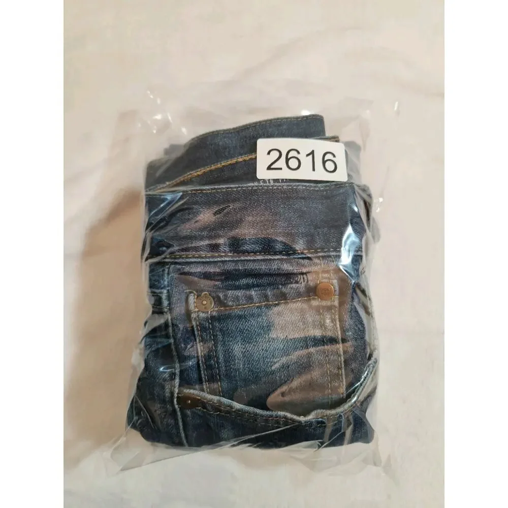 Lucky Brand 410 Athletic Jeans Mens (31 X 29 Actual) 30 X 30 Blue Whiskers